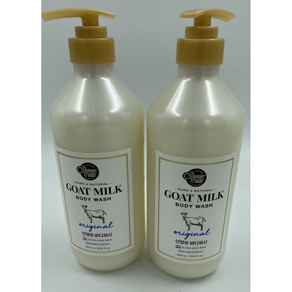 2Pk SHOWER MATE Original Soothe  NATURAL GOAT MILK BODY WASH DUTCH GOAT MILK O05